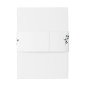 Greenery Geo | Roos Gold Wedding Uitnodigingen Wikkel (Achterkant Voorbeeld)