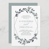 Greenery Geo | Zilverweddenschap Kaart (Voorkant / Achterkant)