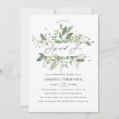 Greenery Geometric Sip en Zie Kaart (Voorkant)