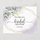 Greenery Geometric Vrijgezellenfeest Advice Cards (Achterkant)