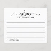 Greenery Geometric Vrijgezellenfeest Advice Cards (Voorkant)