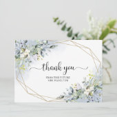 Greenery Geometric Vrijgezellenfeest Dank u Postca (Staand voorkant)