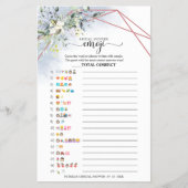 Greenery Geometric Vrijgezellenfeest Emoji Piction Flyer (Voorkant)