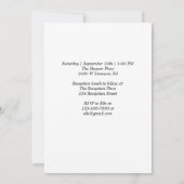 Greenery Gold Baptism Invitation Kaart (Achterkant)