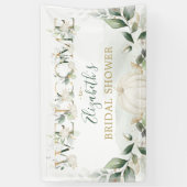 Greenery Gold Herfst Pumpkin Vrijgezellenfeest Wel Spandoek (Verticaal)