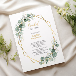 Greenery Gold Lijst Simple Wedding Vrijgezellenfee Kaart