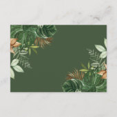 Greenery Gold Oerwoud Safari Balloons Luier Raffle Informatiekaartje (Achterkant)