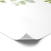 Greenery gold pumpkin baby shower welkomstteken poster (Hoek)