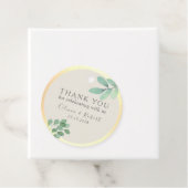 Greenery Gold Wedding Favoriete Labels (In situ)