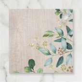 Greenery Gold Woodland Animals Forest Baby shower Bedankjes Labels (Achterkant)