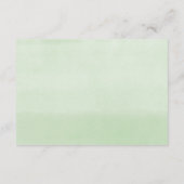 Greenery green and gold foliage book request informatiekaartje (Achterkant)