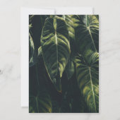 Greenery Green en Gold Geometric Rustic Wedding Kaart (Achterkant)