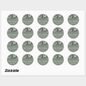 Greenery Green White Kerst sticker (Vel)
