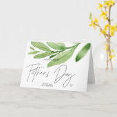 Greenery Happy First Vaderdag cadeau voor nieuwe v Kaart (Gele Bloem)