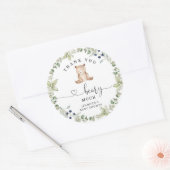 Greenery Hartelijk dank Ronde Sticker (Envelop)