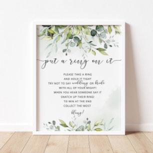 Greenery heeft een ring op het spel gezet poster