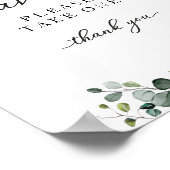 Greenery Herfst Pumpkin Baby shower Favors Sign Poster (Hoek)