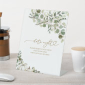 Greenery Herfst Vrijgezellenfeest Datum Night Jar  Reclamebord Met Voetstuk (Insitu)