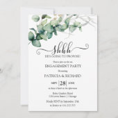 Greenery Ik doe BBQ Engagement Party Kaart (Voorkant)