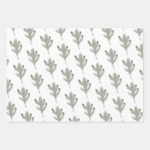 Greenery kerstinpakpapier inpakpapier vel (Voorkant 2)