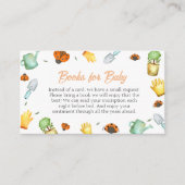 Greenery Ladybug Tuinboeken voor Baby shower Informatiekaartje (Voorkant)