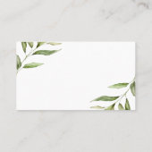 Greenery Leaf Rustic hoeveel Kisses spelen Plaatskaartje (Achterkant)