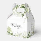 Greenery Leaves Signature Script Wedding Bedankdoosjes (Achterkant)