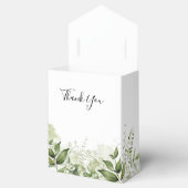 Greenery Leaves Signature Script Wedding Bedankdoosjes (Geopend)