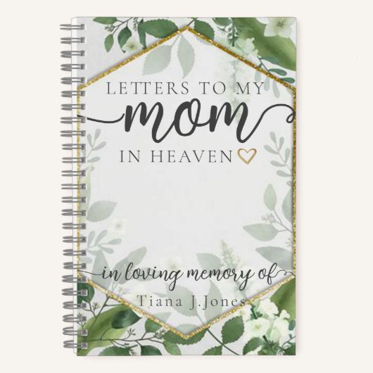 Greenery Ma Memorial Grief | Sympathiejournaal Notitieboek (Voorkant)