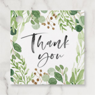 Greenery merci pour les étiquettes