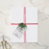 Greenery Merry kerstcadeau Label Waterverf Cadeaulabel (Met Touw)