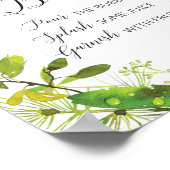 Greenery Mimosa Bar Sign Poster (Hoek)