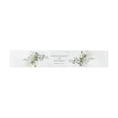 Greenery Minimalist Script Wedding Invitation Invi Uitnodigingen Wikkel (Vlak)