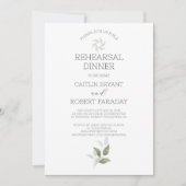 Greenery Modern Repetitie Diner Uitnodiging (Voorkant)