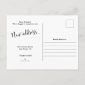 Greenery New Home Adres Aankondiging Briefkaart (Achterkant)