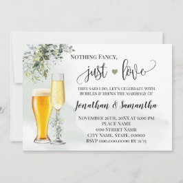 Greenery Niets Fancy Net Love Elopement Invite Save The Date
