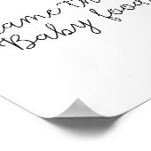 Greenery - noem dat baby-poster voor de douche poster (Hoek)