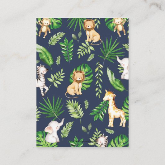 Greenery Oerwoud Dieren raden hoeveel koekjes Informatiekaartje (Achterkant)