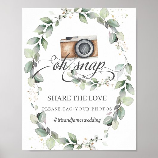 Greenery Oh Breuk Deel het Label van de Liefde Uw Poster (Voorkant)