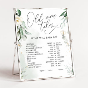 Greenery Old Wives Tales Sign Poster