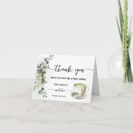 Greenery Perfect Matcha Thank You Card Folded Bedankkaart