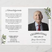 Greenery Photo Celebration of Life Funeral (Voorkant)