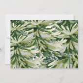 Greenery Photo Christmas Card with Bow & Scallop Feestdagenkaart (Achterkant)