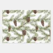 Greenery. pijnbomen, kegels, fir inpakpapier vel (Voorkant)