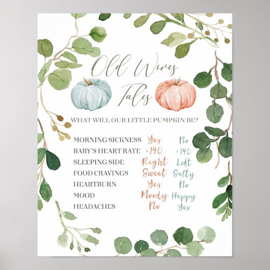 Greenery Pink Mint Peach Pumpkin Old Wives Tales Poster (Voorkant)
