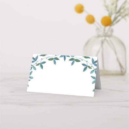Greenery Place Cards for Wedding Tables (Achterkant)