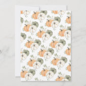 Greenery pompoen Baby shower Kaart (Achterkant)