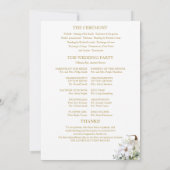 Greenery Pumpkin Fall Wedding Ceremony Programma (Achterkant)