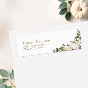 Greenery Pumpkin Fall Wedding Etiket