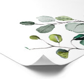 Greenery Pumpkin Herfst Baby shower Welkom Poster (Hoek)